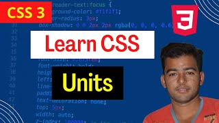 CSS Units in Hindi: CSS Advanced Tutorial in Hindi / Urdu