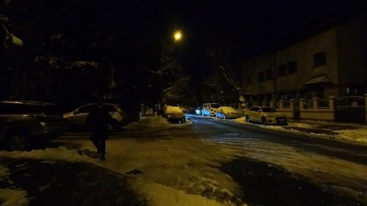 A Dark Winter Night Walk in Bucharest | POV City Atmosphere