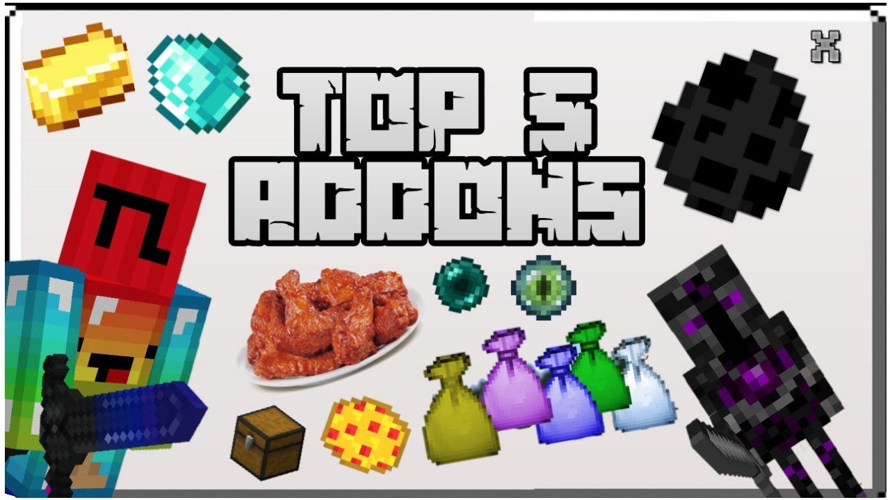 TOP 5 ADDONS PARA MINECRAFT PE 1.16 - YouTube