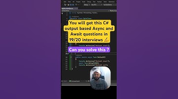 Most asked Async and Await output based interview questions and answers #coding #shorts #csharp