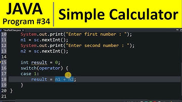 Java Program #34 - Make a Simple Calculator Using Switch Case in Java