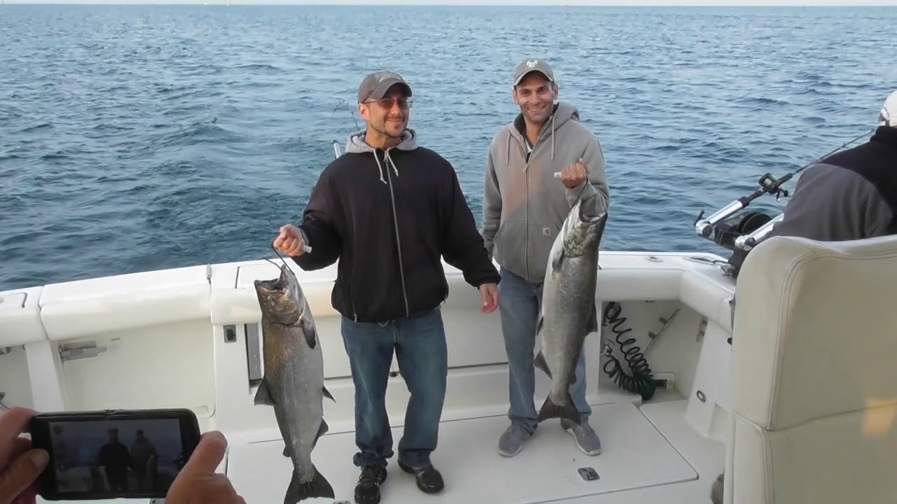 Lake Michigan Salmon Fishing (Ludington, Michigan) YouTube