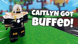 Level 50 Caitlyn Kit Got Buffed! | Roblox Bedwars