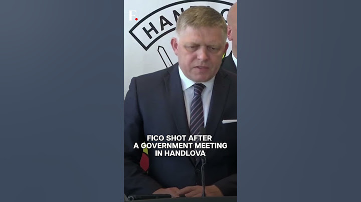 Slovak PM Robert Fico Shot In Assassination Attempt | Subscribe to Firstpost