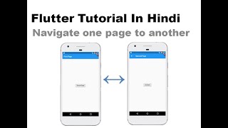 flutter tutorial (Hindi) - Navigate one page to another