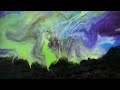 Aurora Borealis Resin Painting