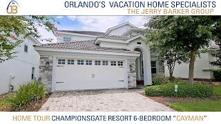 Championsgate Resort Phase 2 Vacation Home Tour. The 6-Bedroom 'Cayman' Floor Plan.