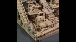 Unique Marble Machine S4 Stairmechanism - 4 Interchangeable Modules Marble Race #woodmarblemachine