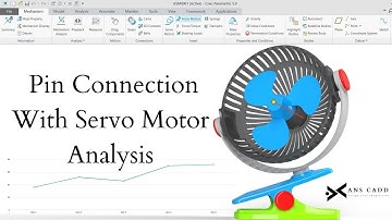 Pin joint With Servo Motor Analysis.  #pinjoint #servomotor # creotutorial #pinconnection #creo