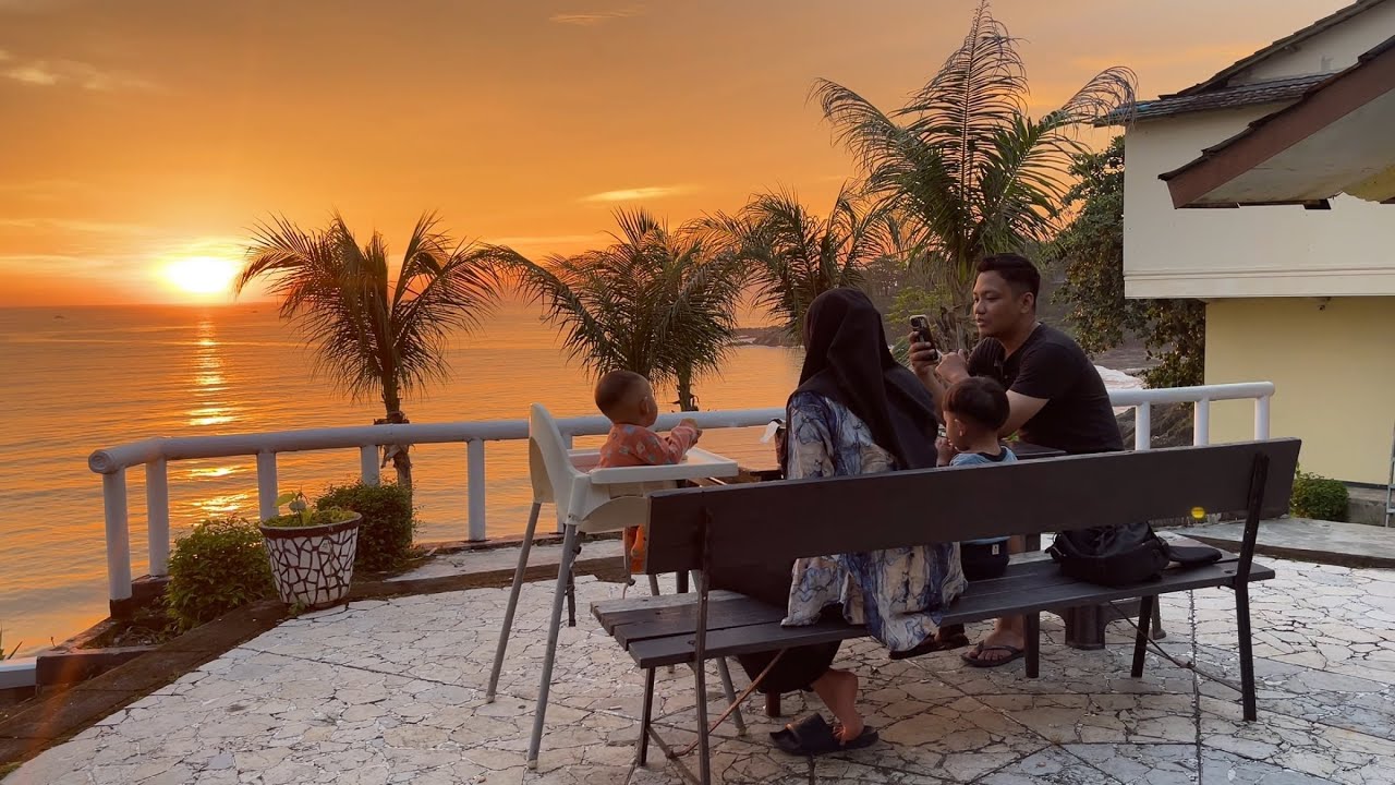 VLOG | WISATA PANTAI PELABUHAN RATU SUKABUMI BERSAMA KELUARGA, SOFT SUNSET - SOFT HEALING