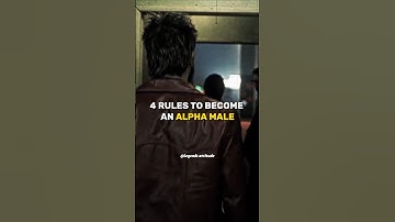 4 RULES TO BECOME AN ALPHA MALE 😈🔥~ Tyler durden 😈~ Attitude status🔥~ motivation whatsApp status