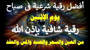 أفضل رقية شرعية في صباح يوم الاثنين علاج الحسد _السحر _العين  _حفظ وتحصين للمنزل (القارئ علاء عقل)