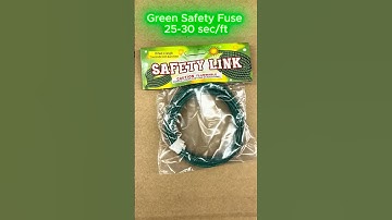 CANNONFUSE.COM Green Safety Fuse Test 25-30 sec/ft  #fuse #experiment #pyro #4thofjulyfireworks
