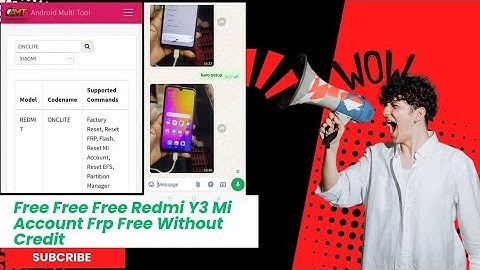Redmi 7 Mi Account Frp Game Over || Redmi Y3 Mi Account Remove Free Without Any Credit #amt