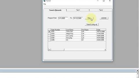 How to search records in Data Grid  using Filter, ADODB and SQL method.
