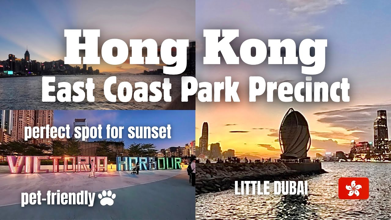 Hong Kong East Coast Park | Victoria Harbour Sunset Walk Tour (Little Dubai)