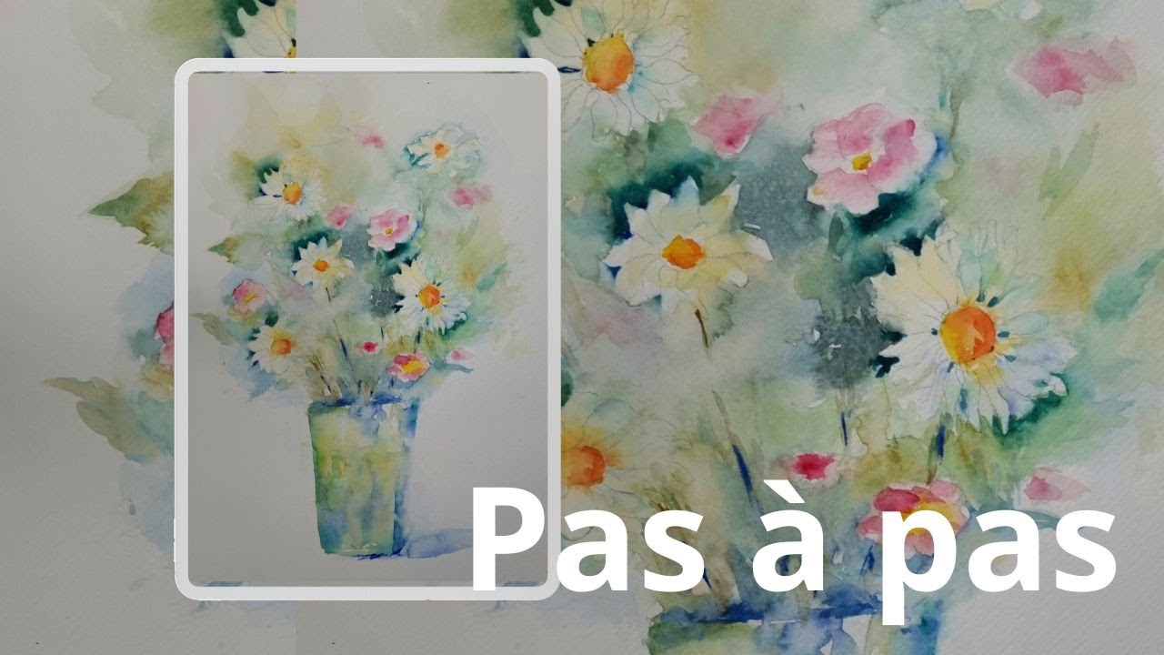 COMMENT PEINDRE UN BOUQUET DE FLEURS CHAMPÊTRE