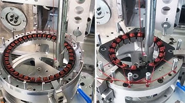 Automatic inslot stator needle winding machine for electric brushless DC motor manufacturing
