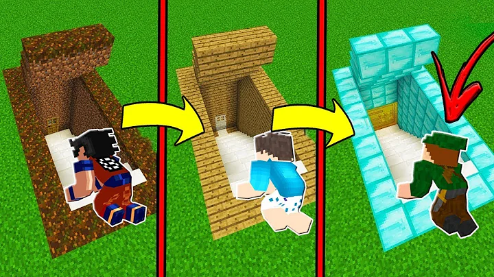 DE BASE SECRETA NOOB A BASE SECRETA PRO NO MINECRA...