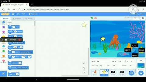 2 part of making a chasing game in scratch for Android.