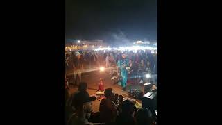 Traditional dancing in the main square of Marrakech, Morocco