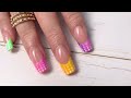 Beetles gel polish  easy french nails tutorial