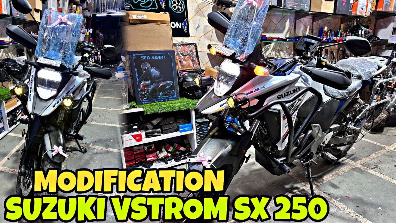 SUZUKI VSTROM SX 250 ki Loaded Touring Modification | Top Notch Modification | Crash Guard |