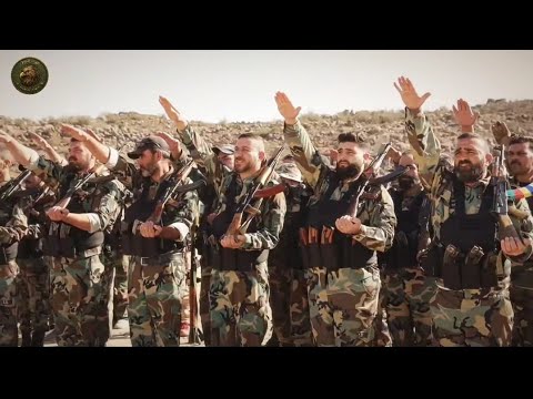 استعراض وتدريب عسكري لقوات جيش الحرس الوطني في السويداء قوات الدروز كتيبة 164 بني معروف الدروز