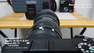 Sony A6500 + Sigma MC-11 + Sigma 18-35mm AF Sound Test