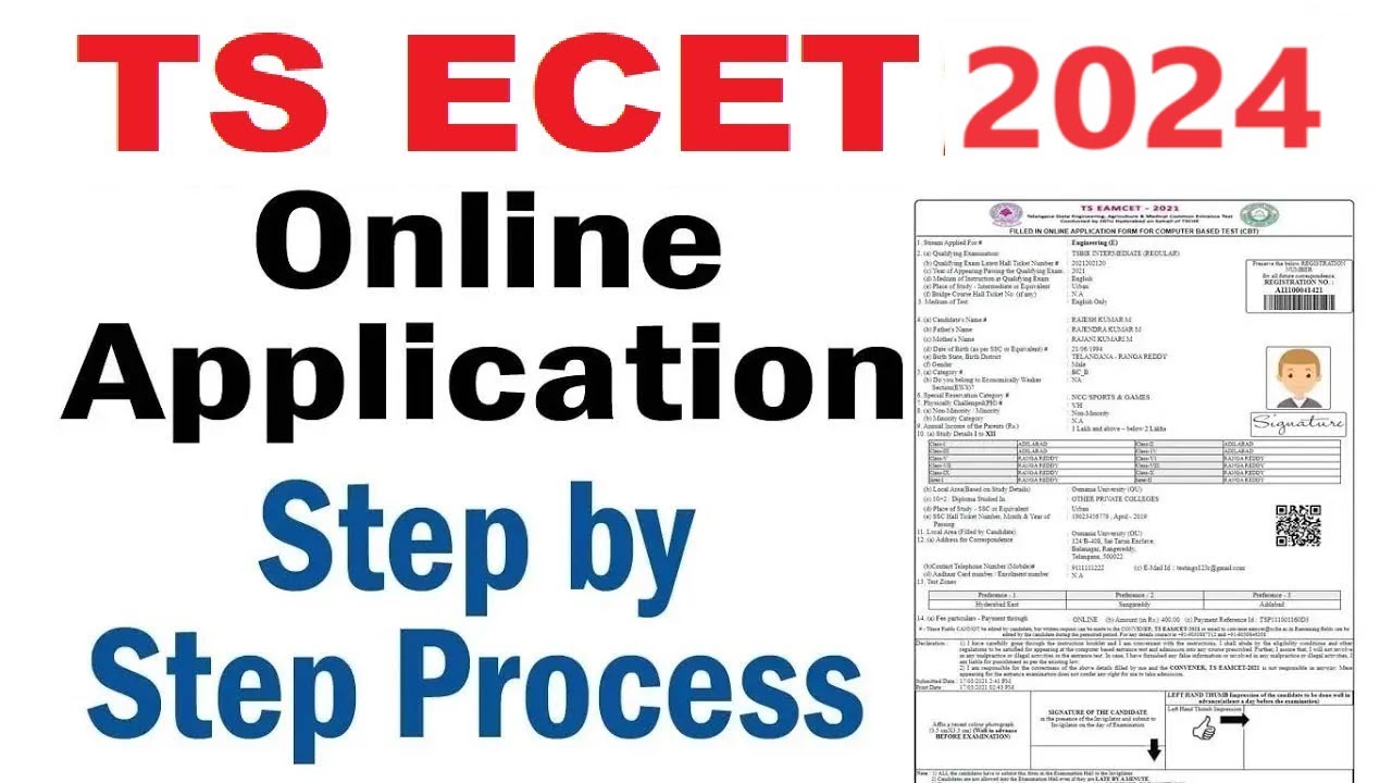 TS ECET  2024 online application process | TS ECET 2024 Application | TS ECET 2024