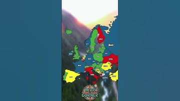 Year of foundation of european countries #geographythroughmaps #history #europe #map #mapping #edit