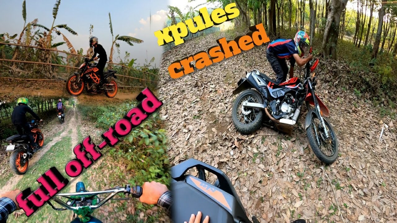 OFF-ROADING WITH KTM DUKE 250😍🔥/XPULSE CRASHED