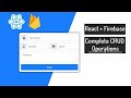 React with Firebase CRUD Operations