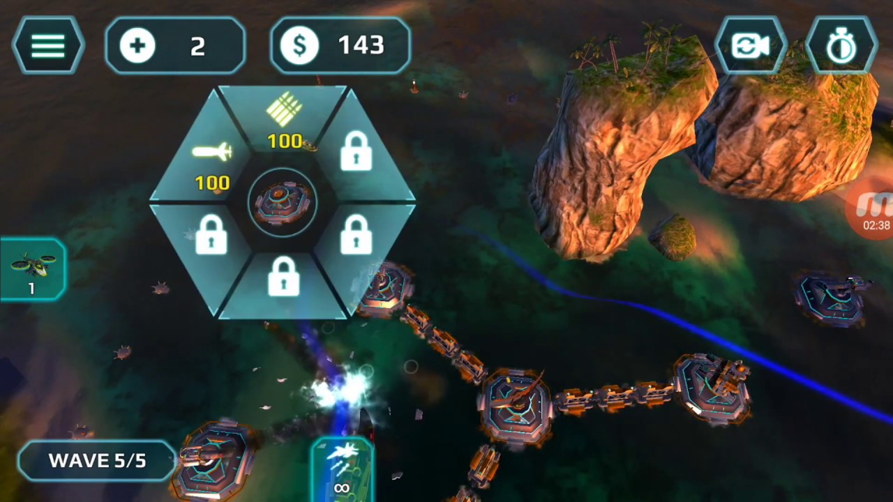 Let's Play - Naval Storm TD, 1-5 Phantom Menace, Thunder in Paradise