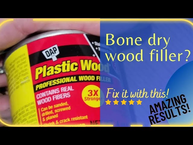 How to Use DAP Plastic Wood Filler - Demo and Step by Step #diy