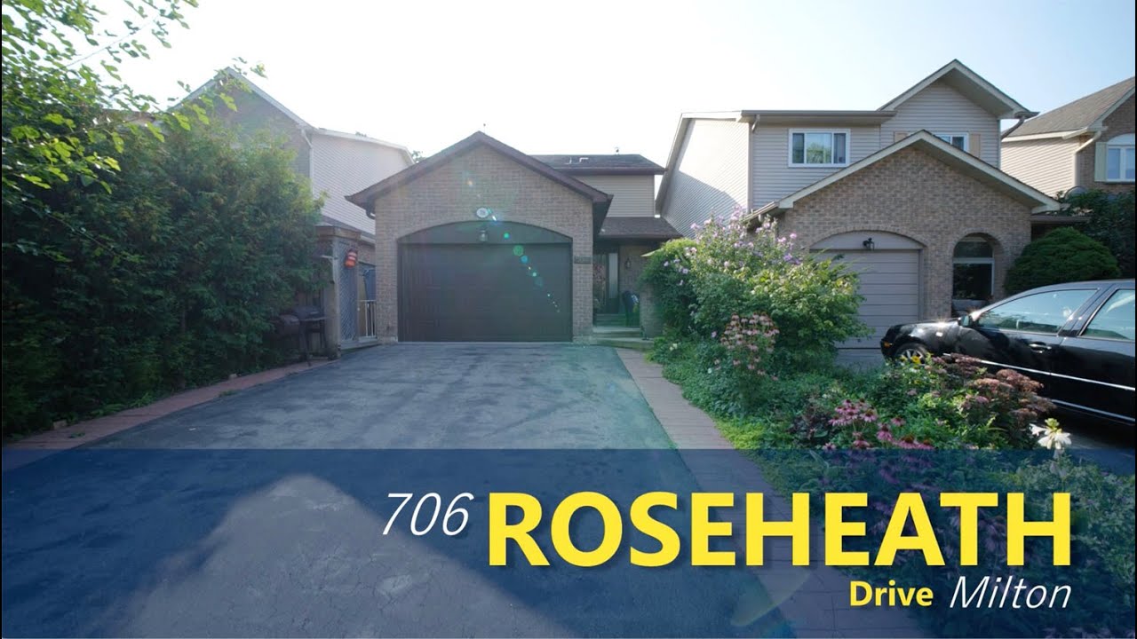 Just Listed 706 Roseheath Drive Milton Ontario, Canada YouTube