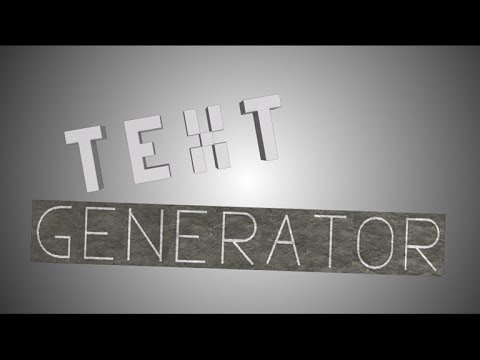 text generator for roblox