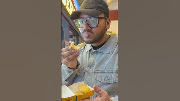 BURGER SINGH CHEESY COIN & CHEESY FRIES REVIEW | ₹96 EACH | KASHMIRI GATE METRO FOOD