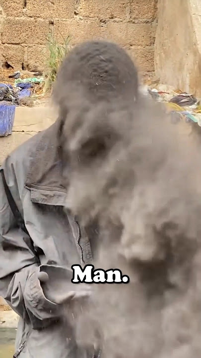 Why Does This Man Dump Coal on Himself (@kabeer2pac) #shorts #funny #shortsviral