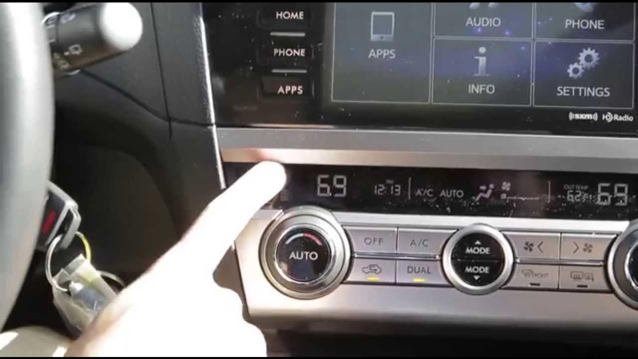 2015 Subaru Outback/Legacy Clock Setting | Daylight Savings Time