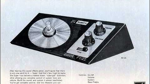 Maestro Super Fuzz FZ-1S. Demonstration Record 1972