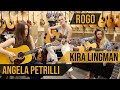 Angela Petrilli, Kira Lingman and Rogo playing Martin Guitars at Norman's Rare Guitars