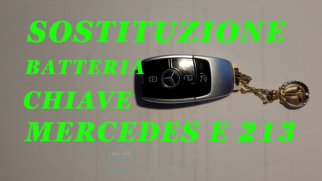 Chiave mercedes E 213 sostituzione batteria 