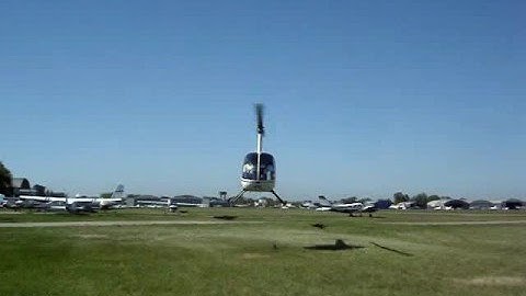 R22 Hover Autorotation Oustside View 5ft.
