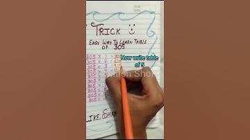 Table of 305🤩 #viral #youtubeshorts #tricks #trending #shortsfeed #shorts #short