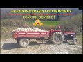 TRAKTÖRÜN RÖMORKU DEVRİLDİ! - MASSEY FERGUSON 255T - ARAZİNİN ETRAFINI ÇEVİRİYORUZ