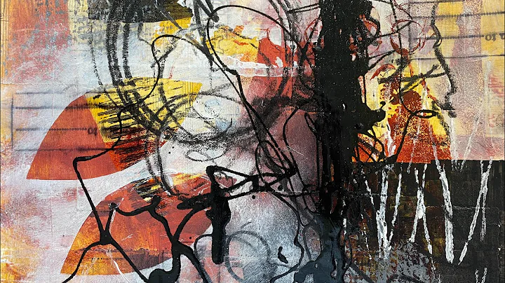 How to make interesting COLLAGE ART | MIX MEDIA te...