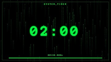 2 Minute Countdown Timer – SILENT – 4K - 60FPS