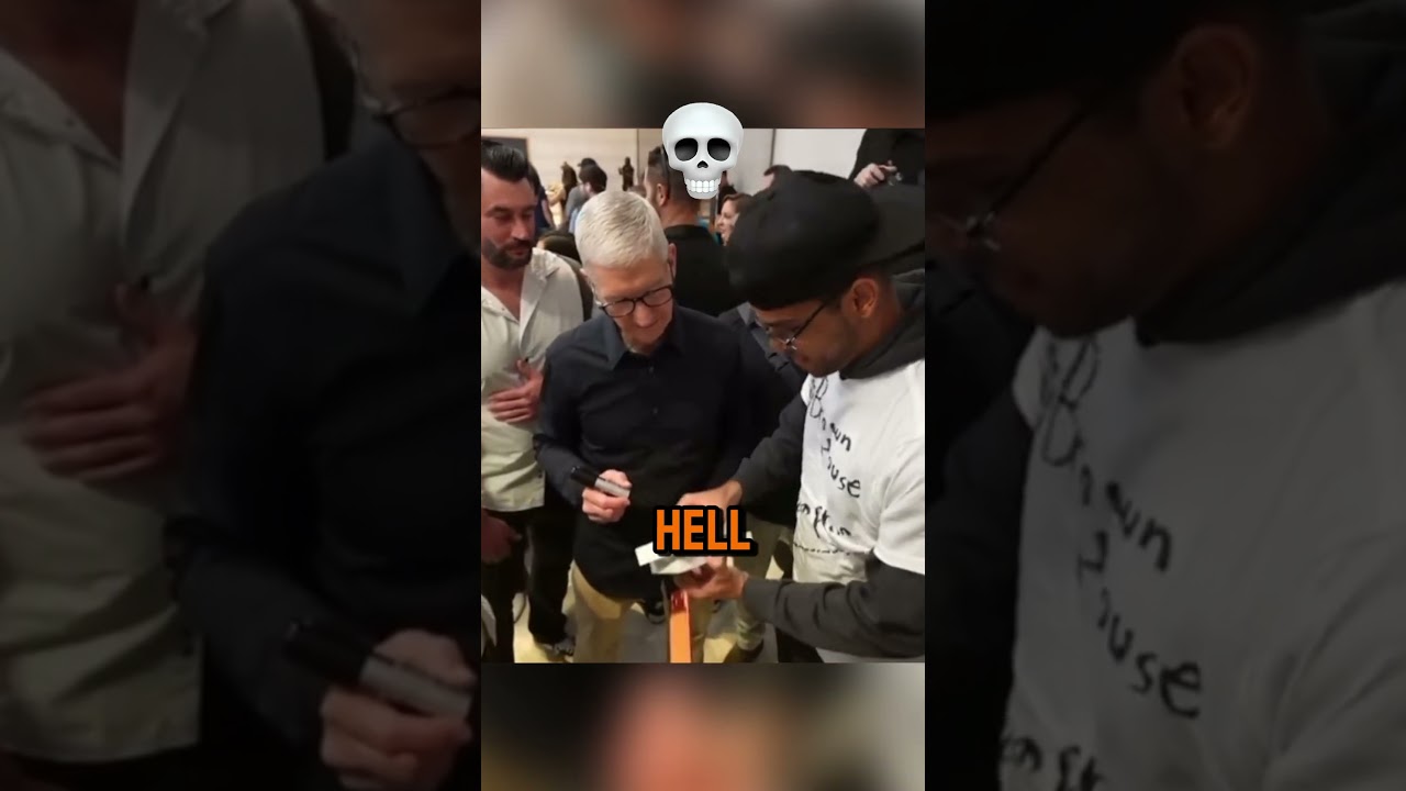 Когда перед Тимом Куком упал iPhone 😂📱