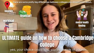 ULTIMATE guide on how to choose a Cambridge college - everything they don’t tell you!!